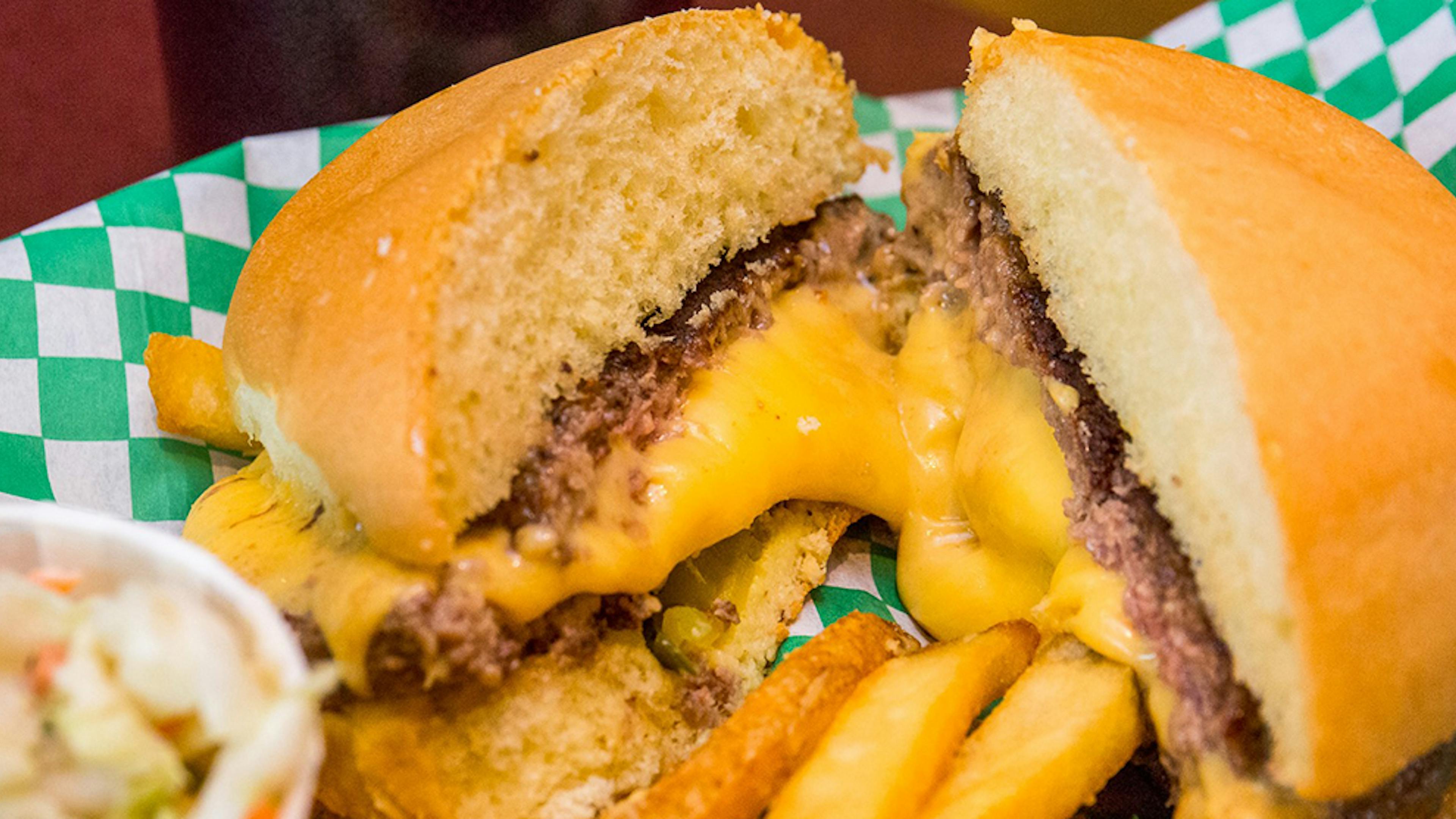 Classic Juicy Lucy Burgers + Sweet Potato Puffs - 4 Pack