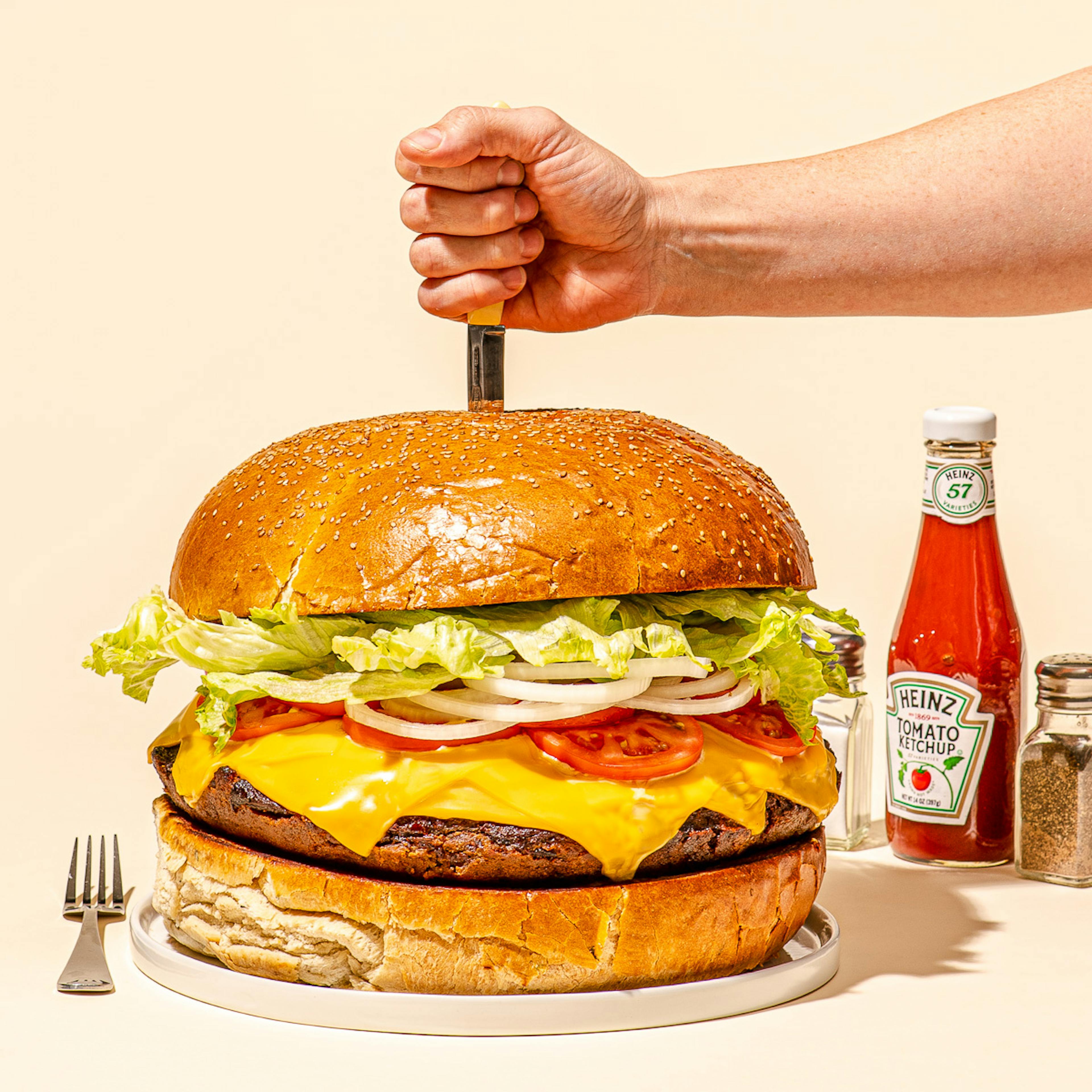 The GIANT 7 lb. Zeus Burger Kit