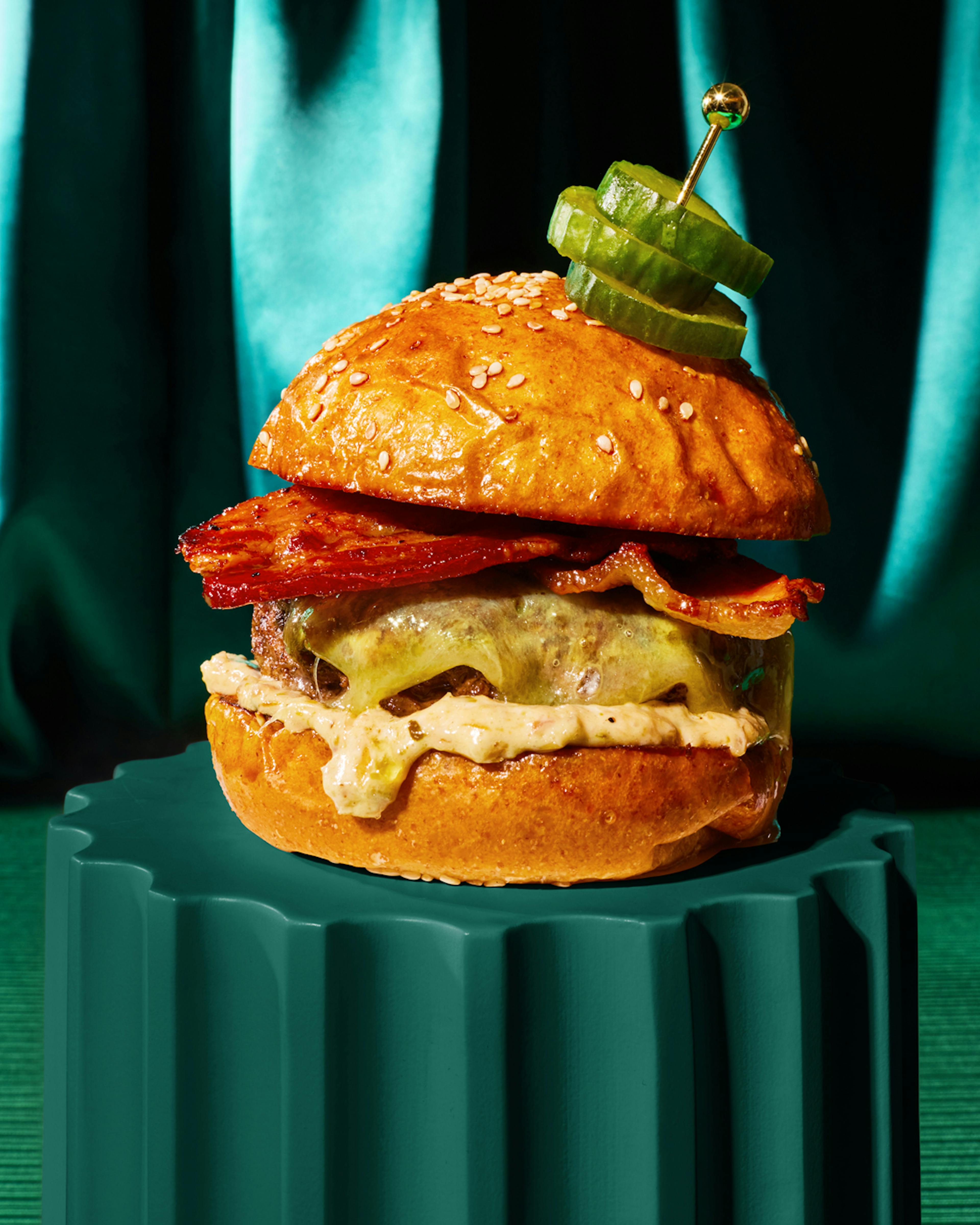 Buckeye" Grilled Cheese Burger Kit for 4