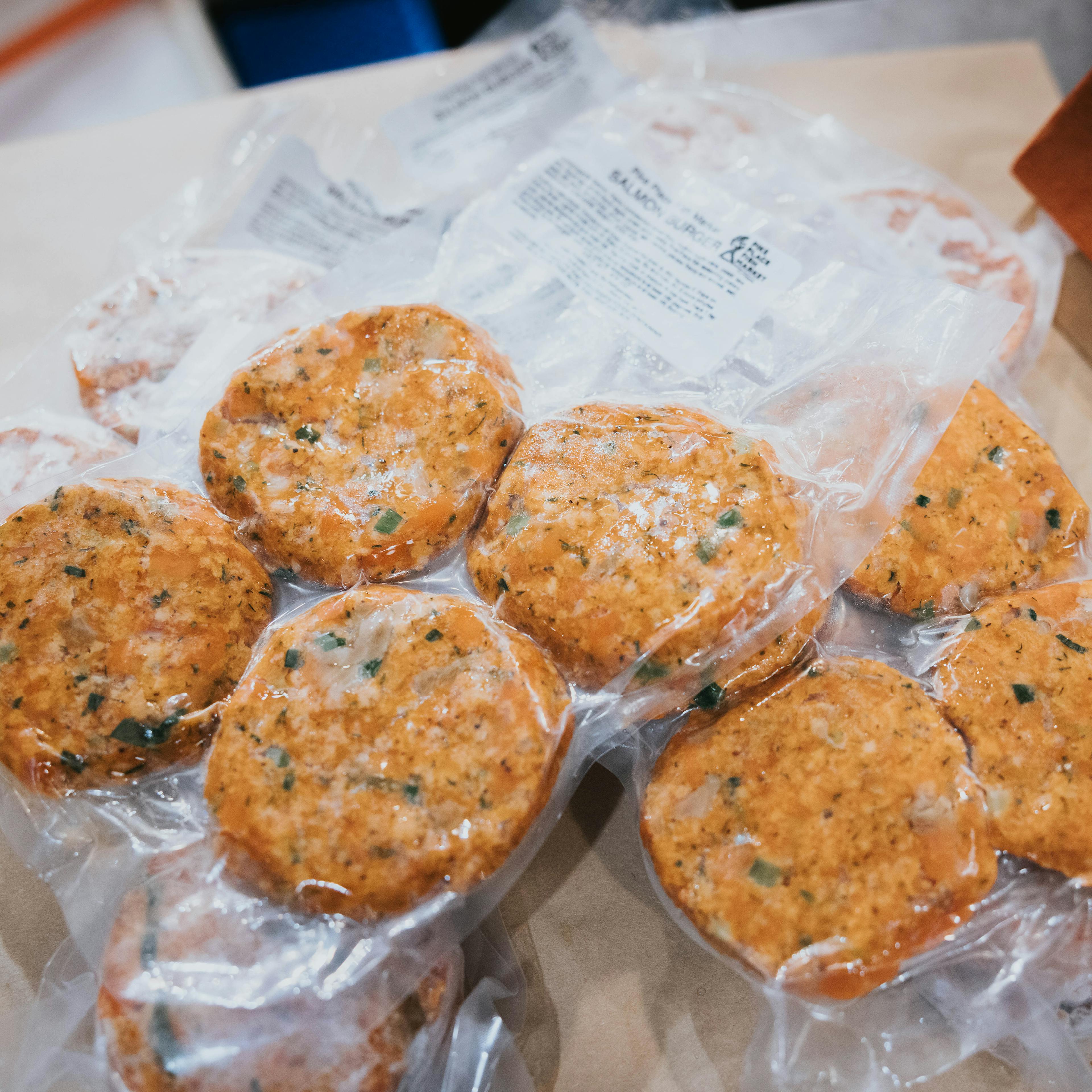 Salmon Burgers - Wild, USA, 4 Pack