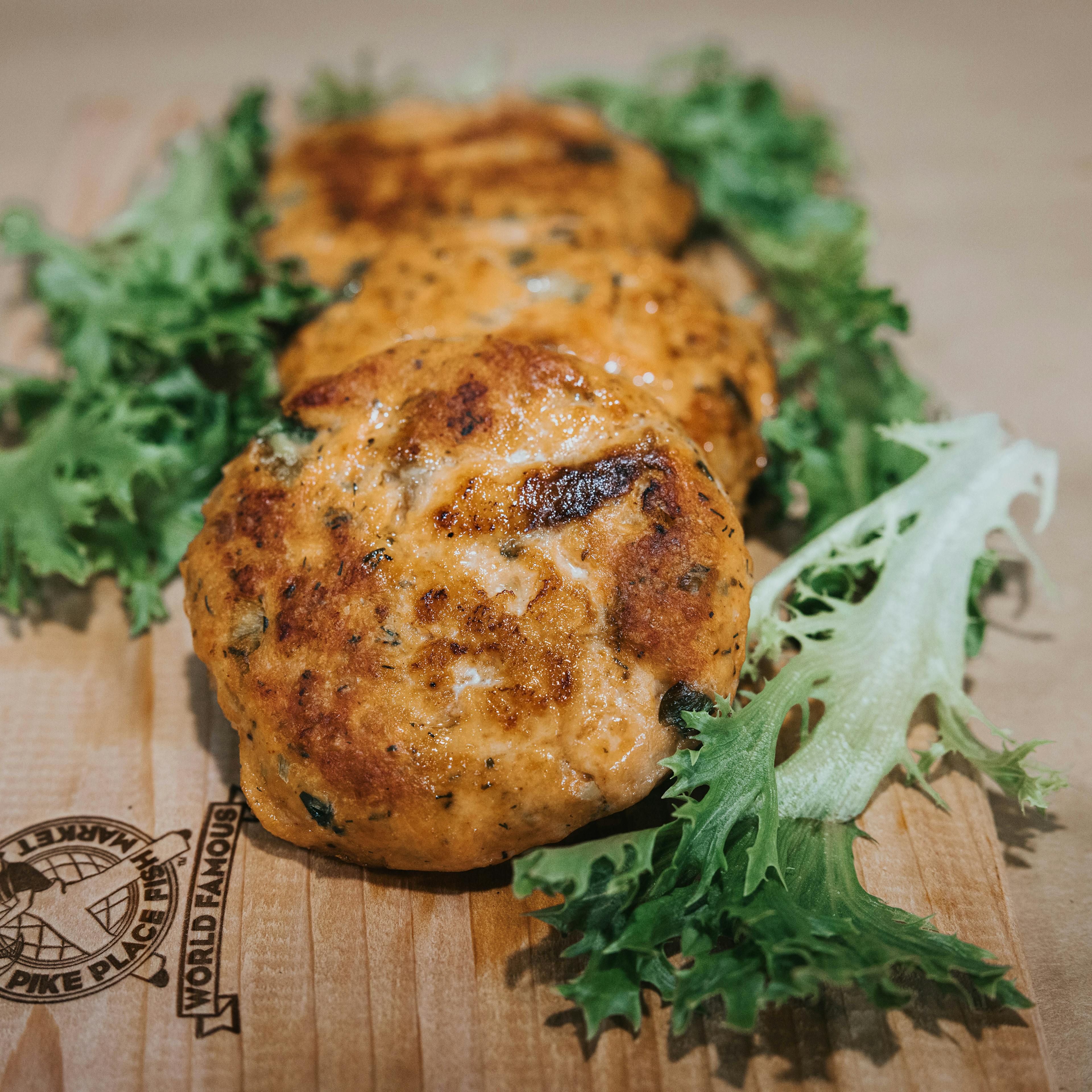 Salmon Burgers - Wild, USA, 4 Pack